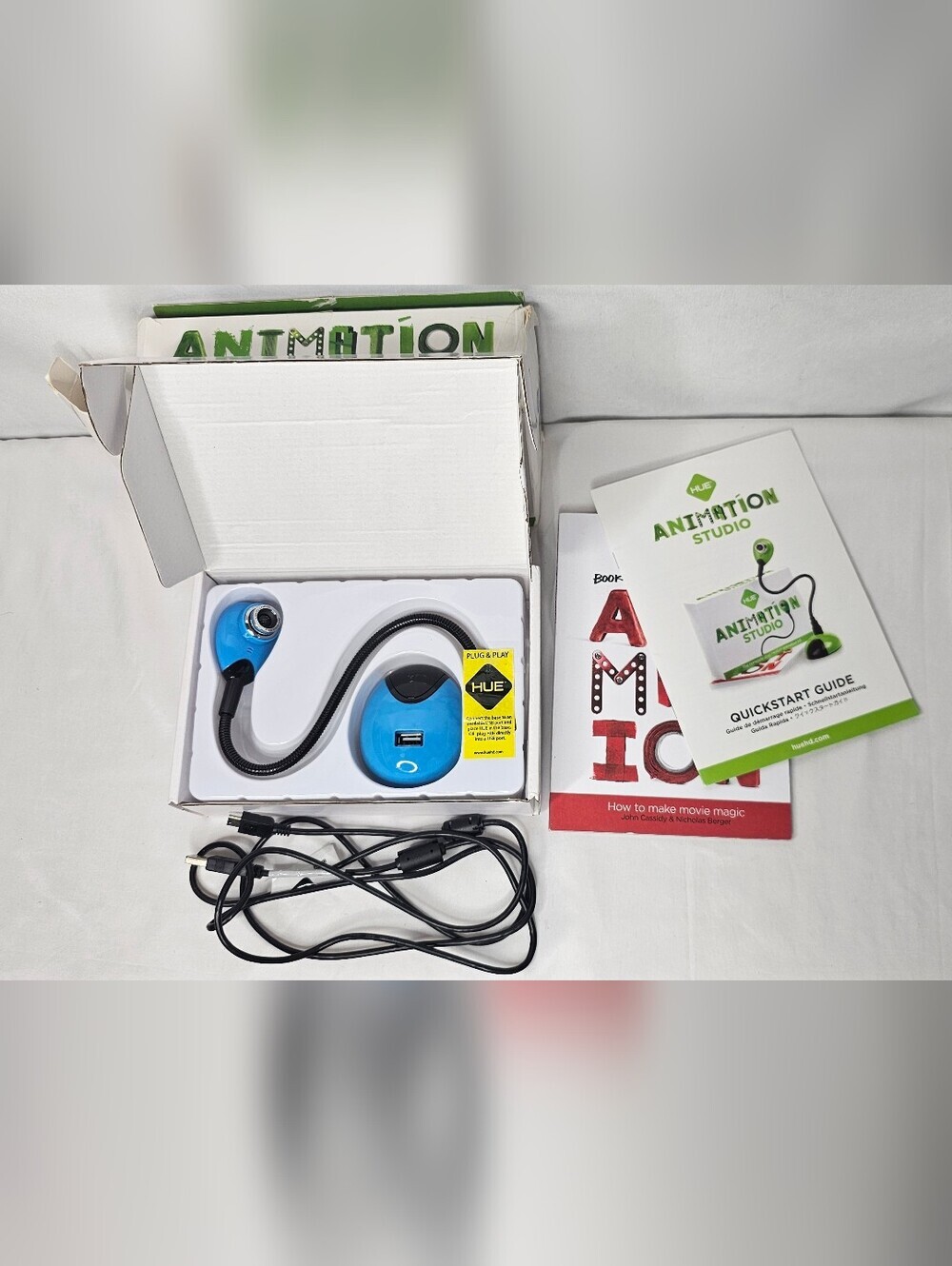 New Open Box HUE Animation Studio: Complete Stop Motion Animation Kit